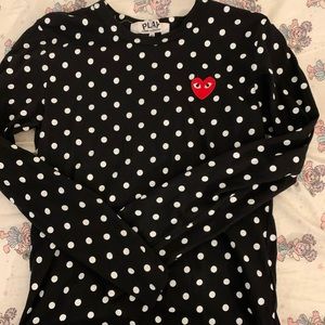 Comme Des Garçons long sleeve play tee shirt